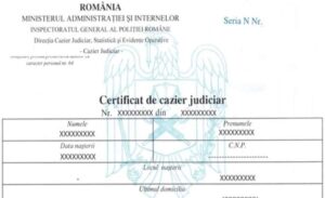 Cazier judiciar in 7 zile