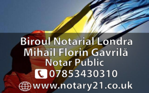 Notar Roman in Londra, Notar Roman Londra