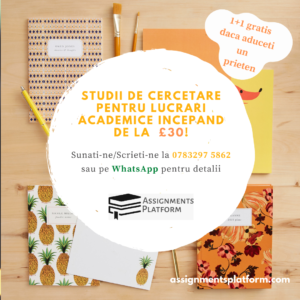 Ajutor proiecte academice de tip assignment/essay/etc.